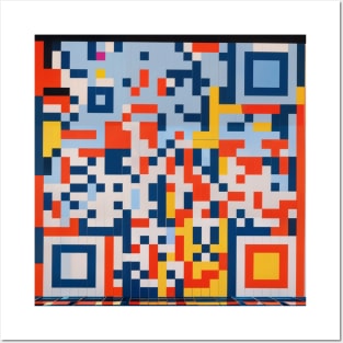 RickRoll QR Code Abstract Painting Posters and Art